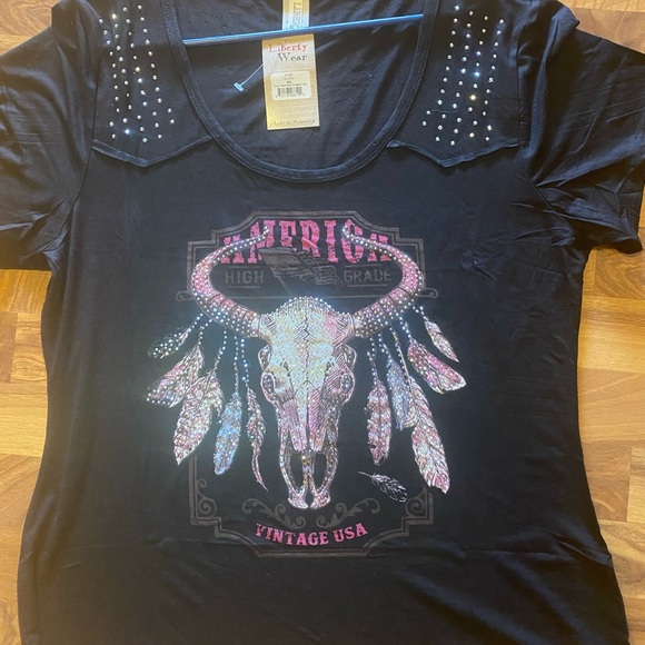 Liberty wear cowgirl feather American shirt - Picture 2 of 3